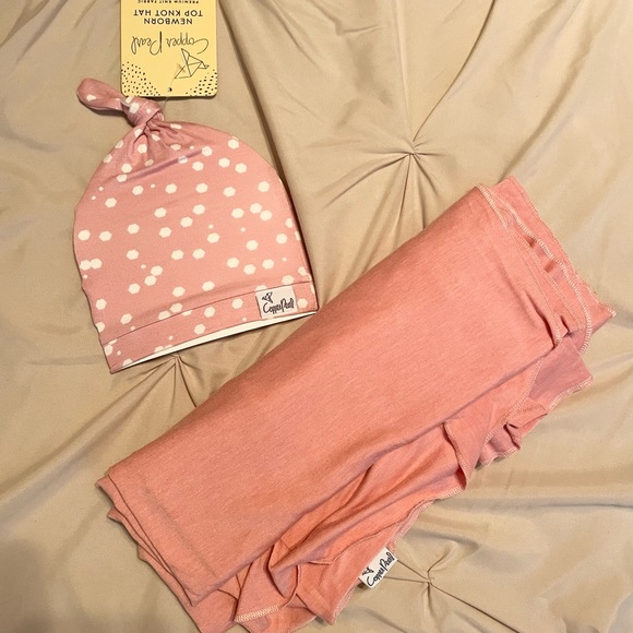 Copper pearl Other - Copper pearl hat and swaddle blanket